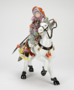 Mid 20 Century-A Famille-Glazed Mulan Riding Horse - 4