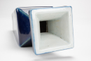 Repblic-A Blue Glazed Square Shape Vase - 6