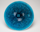 Early 20th Century-A Pair Of Blue Glazed Mold Flower Bowls. - 7