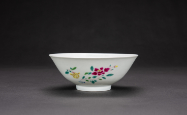 Qing- A Famille Glazed �Flowers� Bowl.