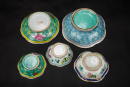 Early 20th Century-A Group Of Five Famille Glazed �Flowers� Bowls - 2