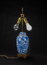 Qing-A Blue And White Cover Vase Lamp - 2