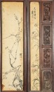 Qing - A Hardwood Carved’ Eight Immortals,Fu,Shou,’ Insert With Eight Painting And Calligraphy Screen - 3