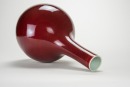 Qing - A Sacrif icial - Red Glazed Pear - Shaped Vase - 6