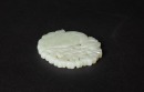 Late Qing/Republic - A White Jade Carved Peacock Pendant - 5