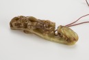 Qing - A Yellowish Grey White Jade Carved ‘Dragon’ Belt - Buckle - 4