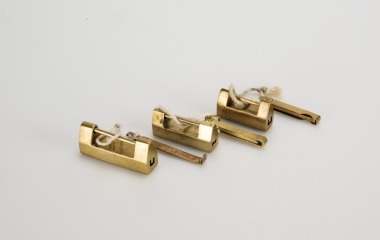 Republic - A Group Of Three Bronze Lock with Keys(3 pcs)