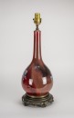 Qing - A Lang Yao Red Glazed With Famille - Rose ‘Lions’ Bottle Vase Lamp - 4