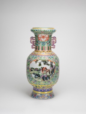 Early 20th Century - A Large Famille Glazed ‘Horse’ Vase