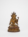 Qing - A Lacquered Gold Figure Of Mahastamaprapta