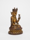 Qing - A Lacquered Gold Figure Of Mahastamaprapta - 2