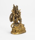 Qing - A Gilt - Bronze Figure Of Shadakshari Avalokitesvara - 2