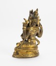 Qing - A Gilt - Bronze Figure Of Shadakshari Avalokitesvara - 4