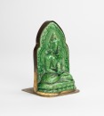 Qing - A Green Glazed Ceramic Figure Of Amitayus - 2