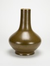 Qing Tongzhi Of Period - A Teadust - Glazed Pear - Shaped Bottle Vase - 3