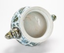 A Blue And White Elephant Handle Censer - 7