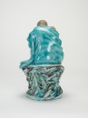 Late Qing - A Malachite Green Glazed Luohan - 5