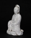 Qing - A Dehua White Porcelain Guanyin Statue. - 6
