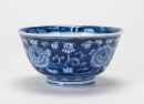 Qing Kagxi - A Blue And White Flowers Bowl. ‘Two Fishes’ Mark - 5