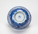 Qing Kagxi - A Blue And White Flowers Bowl. ‘Two Fishes’ Mark - 7