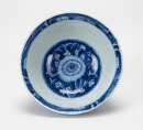 Qing Kagxi - A Blue And White Flowers Bowl. ‘Two Fishes’ Mark - 9