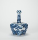 Qing - A Blue And White Porcelain Six Spouted Tulip Vase - 4