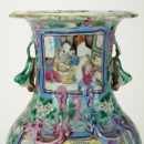 Late Qing - A Famille Glazed Embosses Chilong’ Warrior’ Vase - 6