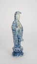 Late Qing - A Blue And White Guanyin. - 2