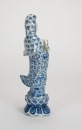 Late Qing - A Blue And White Guanyin. - 3