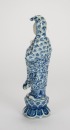 Late Qing - A Blue And White Guanyin. - 5