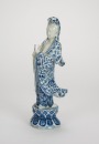 Late Qing - A Blue And White Guanyin. - 6