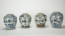 Qing - A Group Of Nine Porcelain JarsFive Blue And White And Four Wucai Jars - 3