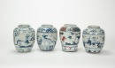 Qing - A Group Of Nine Porcelain JarsFive Blue And White And Four Wucai Jars - 6