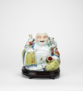 Late Qing /Republic - A Famille - Glazed ‘Five Boys And Buddha