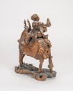 Qing - A Root Carved ‘Figure And Deer’ Statue - 3