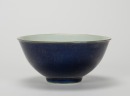 Qing - A Sacrif icial Blue Gilt Glazed ‘Shuo’ Bowl. - 3