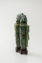 Republic - A Jasper Conjoined Vase And Cover - 4