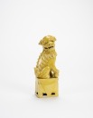 Late Qing - A Yallow Glazed Lion