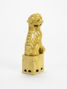 Late Qing - A Yallow Glazed Lion - 2