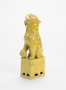 Late Qing - A Yallow Glazed Lion - 5