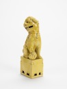 Late Qing - A Yallow Glazed Lion - 6