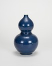 Qing - A Blue Glazed Gourd Shape Vase - 3