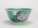 Qing - A Teal Green - Ground Famille Glazed ‘Court Official’ Bowl - 4