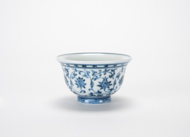 Qing - A Blue And White ‘Flowers’ Cup.
