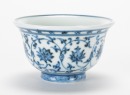 Qing - A Blue And White ‘Flowers’ Cup. - 3