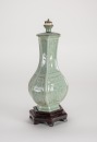 Qing - A Celadon Glazes Vase Lamp - 2