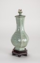 Qing - A Celadon Glazes Vase Lamp - 4