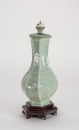 Qing - A Celadon Glazes Vase Lamp - 6