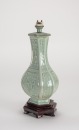 Qing - A Celadon Glazes Vase Lamp - 8