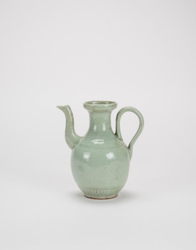 Qing - A Celadon Glazed Ewer